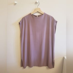 Eileen Fisher Silk Mock Neck Tunic